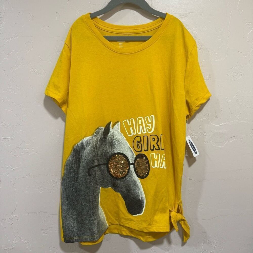 NEW Hay Girl Hay Old Navy XL (14) Plus Tee